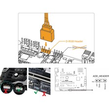 Oliver 234X290X5MM Argb Arka Plaka Atx Anakart Için 5 V Lamba Şerit Çok Renkli Büyük