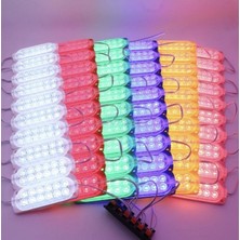 Hazar Led 12 Volt 12 Ledli 2.4 W Düz Flashsız Modül Sarı (10 Adet)