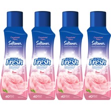 Ultra Fresh Çamaşır Yumuşatıcısı Gül 4 x 1000 ml