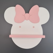 Famesmob Minnie Mouse Çocuk Odası Rafı Beyaz-Pembe