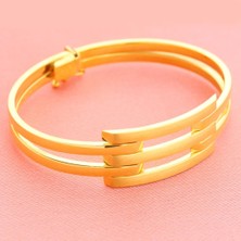 İryum 22K Altın Kaburga Kelepçe Bileklik 2K36004