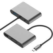 Concord BYL-2002 Usb-C To Hdtv VGA & Audio & USB & Pd Çevirici