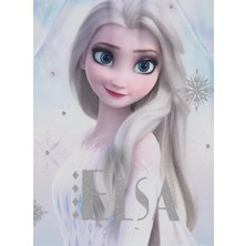 George Kız Çocuk Güneş Korumalı Frozen Elsa Baskılı Şapkalı Alt-Üst Mayo