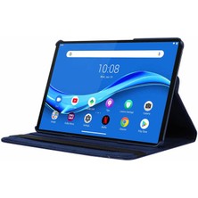 Case 4U Lenovo M10 TB-X505F Tablet Kılıfı 360 Derece Dönebilen Stand Olabilen Tam Koruyan Kılıf Koyu Pembe