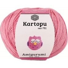 Kartopu Amigurumi Pamuklu Oyuncak Örgü Ipliği Şeker Pembe K766 50 gr