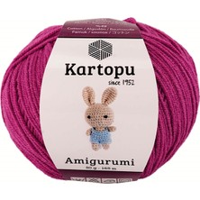Kartopu Amigurumi Pamuklu Oyuncak Örgü Ipliği Koyu Fuşya K730 50 gr