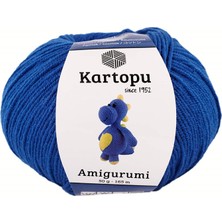 Kartopu Amigurumi Pamuklu Oyuncak Örgü Ipliği Saks K621 50 gr