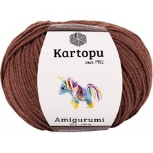 Kartopu Amigurumi Pamuklu Oyuncak Örgü Ipliği Kahverengi K839 50 gr