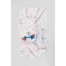 İrya Pilot Ayı %100 Pamuk Bebek Havlusu 50x90 cm