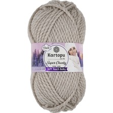 Kartopu Super Chunky K815 Kum Beji Kalın Kışlık El Örgü Ipliği 100 gr