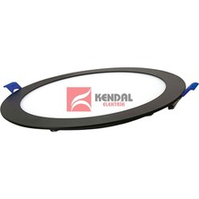 Kendal Kdl400b Slim Led Panel 6w Siyah Kasa Beyaz Işık