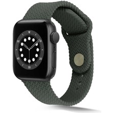 MobaxAksesuar Apple Watch 10 42mm - 38/40/41mm Kordon Silikon Örgü Kordon 2/3/4/5/6/se/7/8/9
