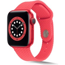 MobaxAksesuar Apple Watch 10 42mm - 38/40/41mm Kordon Silikon Örgü Kordon 2/3/4/5/6/se/7/8/9