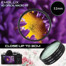 Emolux 52 mm Close Up +1,+2,+4 Filtre Kit