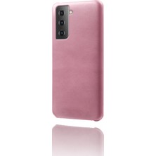 Hello-U Galaxy S21 5g Pu Deri Kaplamalı Pc Telefon Kılıfı   - Pudra Pembe (Yurt Dışından)