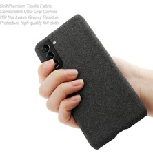 Hello-U Galaxy S21 Fe Ksq Sert Plastik Kapaklı Kumaş Kaplamalı Telefon Kılıfı - Siyah (Yurt Dışından)