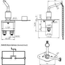 Allestock Büyük Tip Metal Akü Devre Kesici Şalter IP66 - 12/24/48V 250A