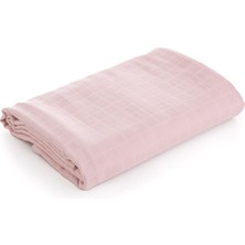 Caline Baby 4 Katlı Premium %100 Pamuk Rahat Bebek Kundak & Havlu | 75x75 cm| Kiremit