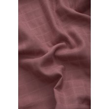 Caline Baby Müslin Bezi Örtü Düz Renk Gülkurusu 120X120 cm + 4 Adet Ağız Mendili