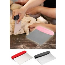 Qniay Çelik Spatula Hamur Kesici Pasta Kurabiye Hamuru Kesme Pasta Sıvama Malası