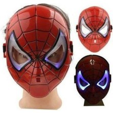 Büyük Set Işıklı Örümcek Adam Işıklı Maske Ağ Atan Bileklik Spiderman