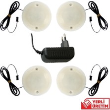 Semco Mutfak ve Mobilya Spotu 4 Adet LED Spot + 4 Çıkışlı Adaptör (Slim Yapı 02)