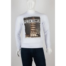 Dünyadan Hediyeler Pisa Kulesi Unisex Pamuklu Slim Fit Sweatshirt Small