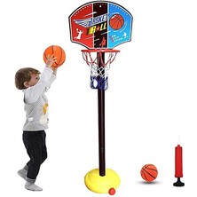 Sanlindoubackdrop Basketbol Hoop Raf Eğitici Çocuklar Çocuk Oyuncakları Oyuncak Topları Açık Kapalı Eğlenceli Spor Standı Kumaş Net Gol (Yurt Dışından)