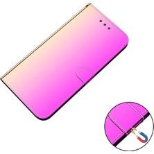 Hello-U Samsung Galaxy A52 4g / 5g Ile Uyumlu Ayna Yüzey Cüzdan Tasarımlı Deri Kılıf - Pembe (Yurt Dışından)