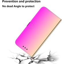 Hello-U Samsung Galaxy A52 4g / 5g Ile Uyumlu Ayna Yüzey Cüzdan Tasarımlı Deri Kılıf - Pembe (Yurt Dışından)