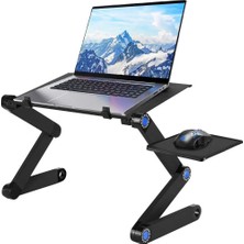 Sanlindouu-Öpücük Dizüstü Standı, Dizüstü Standı Masası, Laptop Standı Taşınabilir Masa Yatak Tepsisi Için Fare Kurulu İle Tezgah (Yurt Dışından)