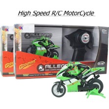 Sanlindoukalite Motor Rc Motosiklet Elektrikli Yüksek Hızlı Nitro Uzaktan Kumanda Araba Şarjı 2.4 Ghz Yarış Moto Bisiklet Erkek Oyuncak Hediye (Yeşil) (Yurt Dışından)