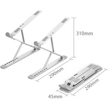 Sanlindou Ayarlanabilir Laptop Standı Alüminyum Macbook Için Katlanabilir Bilgisayar Pc Tablet Destek Dizüstü Standı Masa Soğutma Pedi Dizüstü Bilgisayar Tutucu | Dizüstü Standı (Yurt Dışından)