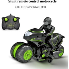 Sanlindou Motosiklet Radyo Uzaktan Kumandalı Oyuncak Arabalar Sürüklenme Yüksek Hızlı Motosiklet Model Kiti Çocuklar Için Stunt (Yeşil) (Yurt Dışından)