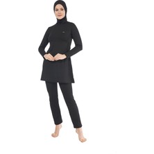 Estiva Kadın Tam Kapalı Tesettür Mayo - Siyah