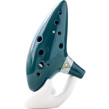 Sanlindou 12 Delik Alto C Zelda Ocarina Seramik Gemi Flüt Rüzgar Müzik Enstrüman Müzik Defteri Ipi İle Tenek Standı Müzikal Hediye | Ocarina (Yurt Dışından)