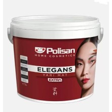 Polisan Elegans Extra Yarı Mat Silikonlu Iç Cephe Boyası 2.5 Lt 5046 Mine