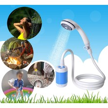 Sanlindou 4800 Mah Taşınabilir Şarj Edilebilir Duş Memeleri Kiti Pompa Hortumu Basit Duş Kanca İle Açık Kamp Banyo Duşu | Duş Başlığı (Yurt Dışından)