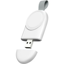 Gregoss Apple Watch Uyumlu Için Manyetik Şarj Aygıtlı Anahtarlık Tipi USB Adaptör