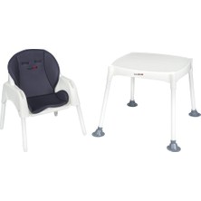 Babydoor & Mama Panna Çalışma Masalı Pedli Mama Sandalyesi Gri 3 In 1