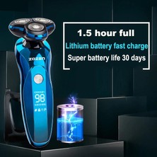 Sanlindou Yeni 3D Erkekler Elektrikli Tıraş Makinesi Razor Blackstone 3 Ipx7 Su Geçirmez Islak Kuru Çift Kullanım Lcd 3D Akıllı Kontrol Tıraş Sakal Makinesi | Elektrikli Tıraş Makinesi (Siyah)