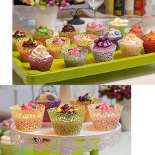 Sanlindou Düğün Ve Doğum Günü Partisi Için Telkari Cupcake Sarmalayıcılar (50 Adet) (Açık Mor) (Yurt Dışından)