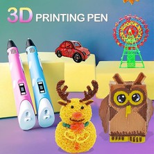 Generic 3D Kalem Ekran Dıy 3D Baskı Kalem ile Abs Pla Filament Yaratıcı Oyuncak Hediye 3 D Yazıcı Kalem Çizim Çocuklar Için Noel Doğum Günü (Ingiltere Mavi Set) (Yurt Dışından)