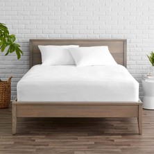 Tekstil Home Çift Kişilik Lastikli Çarşaf Seti 160 x 200 cm Ebat Beyaz Renk Pamuklu
