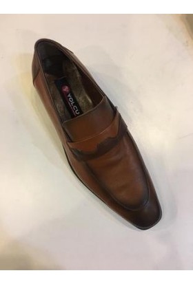 Yolcu Klasik Erkek Ayakkabı Taba Suni Deri