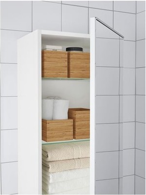 IKEA 2li Bambu Banyo Seti Ikea 15X10X11 cm ve 17X12X12 cm Düzenleme Kutuları