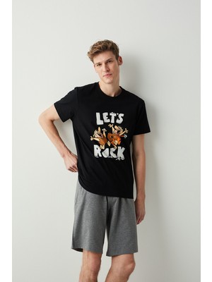 Penti Çok Renkli This Dady Rock Şort Pijama Takımı