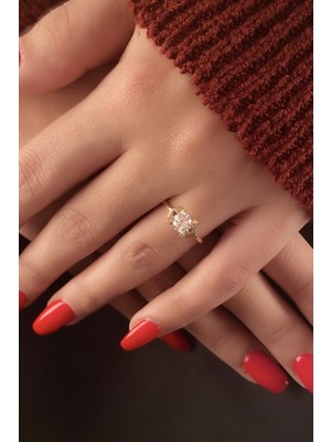 Fiyonk Kuyumculuk 14 Ayar Altın Tektaş Yüzük 28