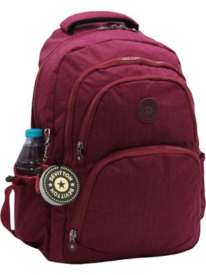 Bevitton Krinkıl Su Geçirmez Kumaş Unixes Okul Sırt Çantası 2100