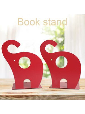 Sanlindou Metal Bookends Okul Anti Kaymaz Karikatür Fil Çocuk Hediye Dekorasyon Kütüphanesi Raflar Için Kitap Organizatör Depolama Tutucu Çalışma | (Yurt Dışından)